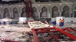 Fallen Crane at Mecca
